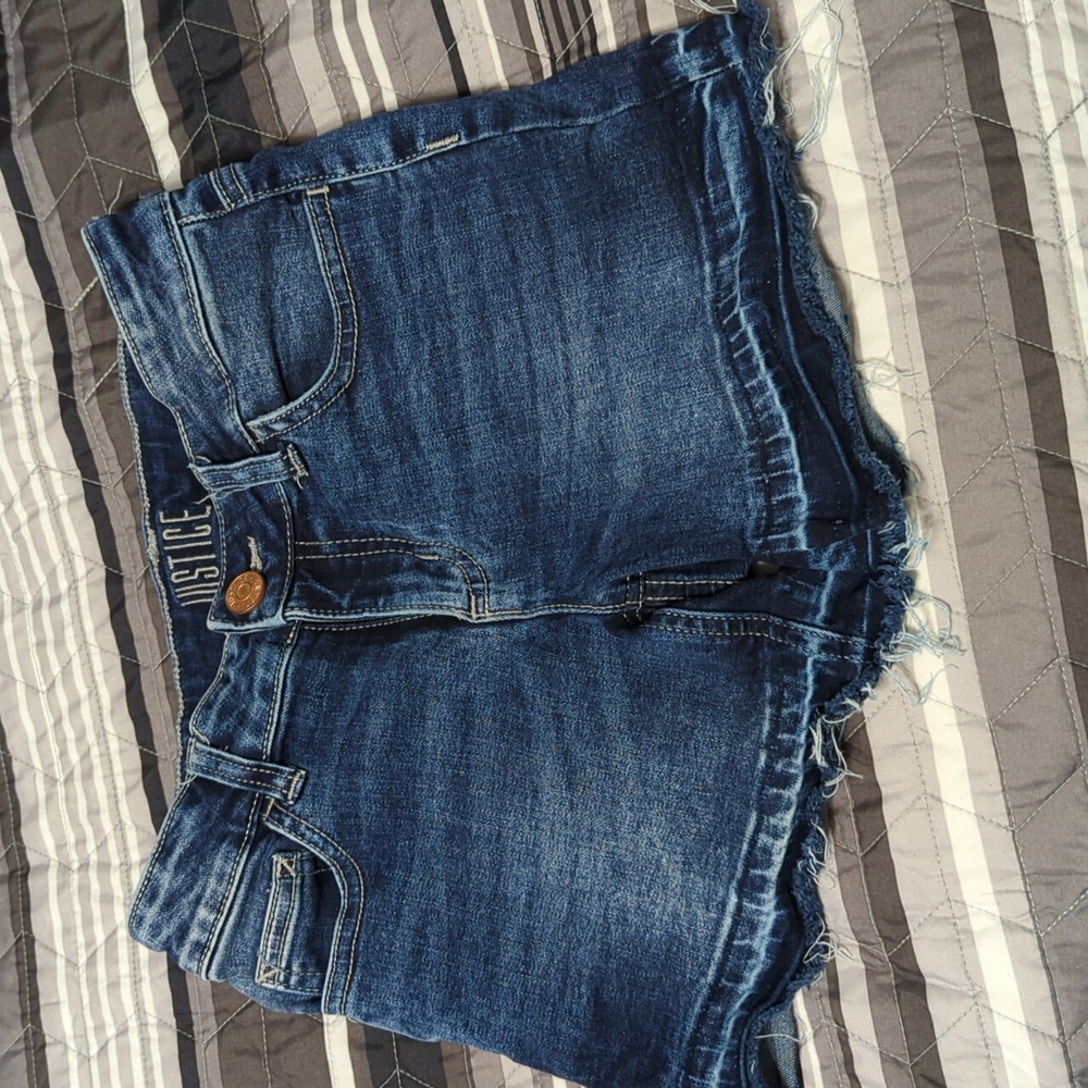 Justice Kids Blue Denim Shorts